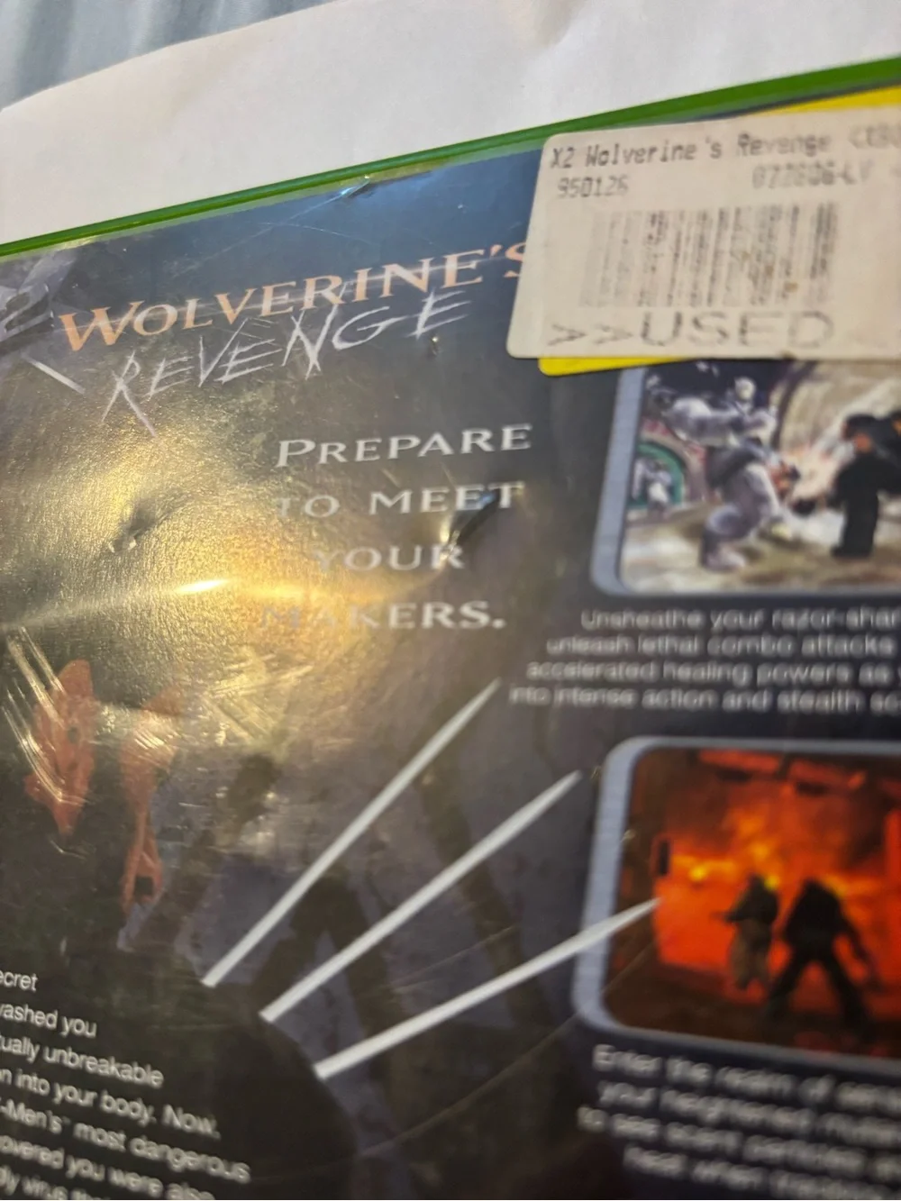 Xbox Wolverine's Revenge CIB